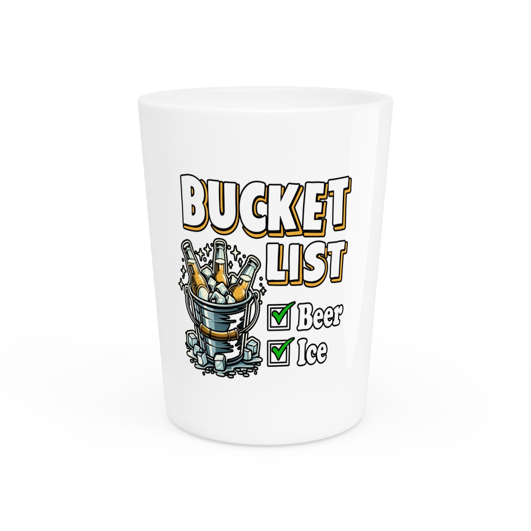 Bucket List Shot Glass