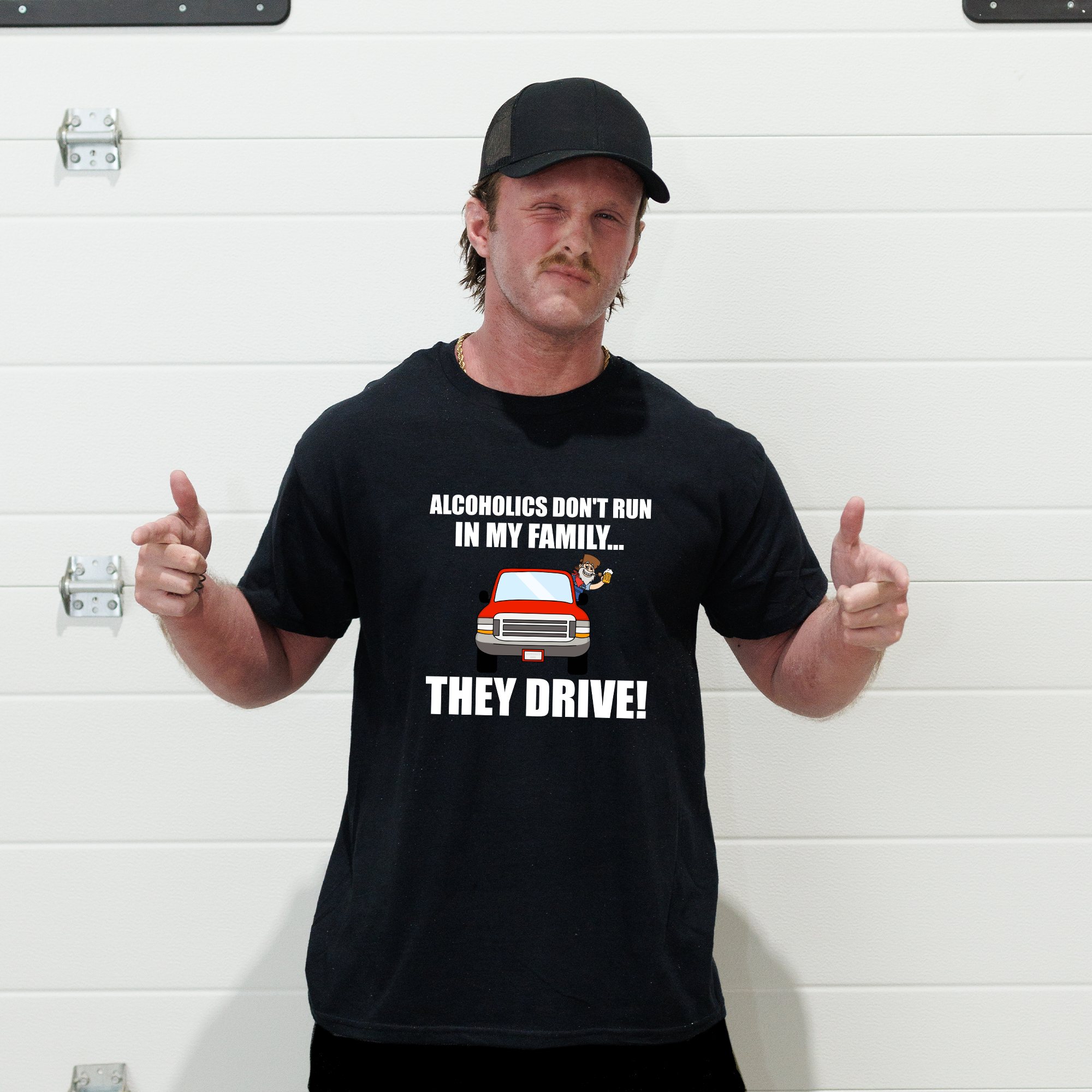 Alcoholics Don't Run In My Family T-Shirt