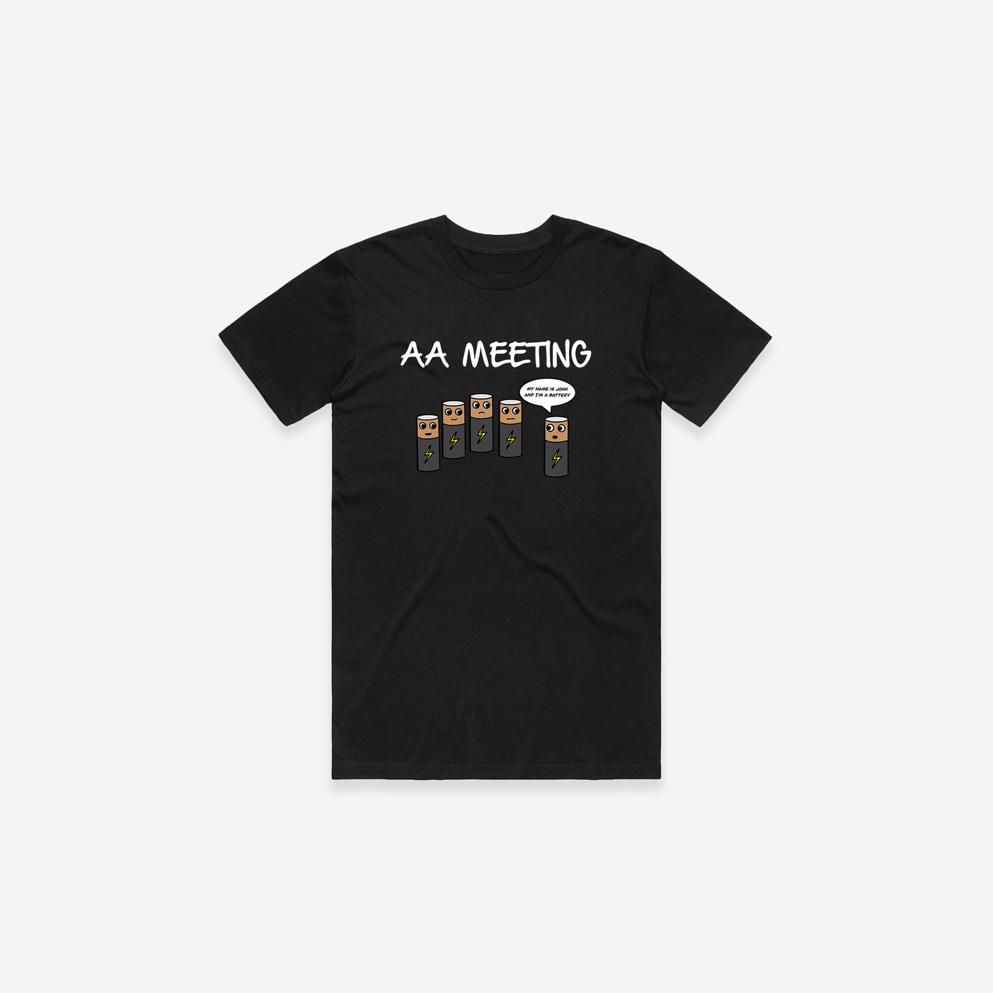 AA Meeting T-Shirt - Black