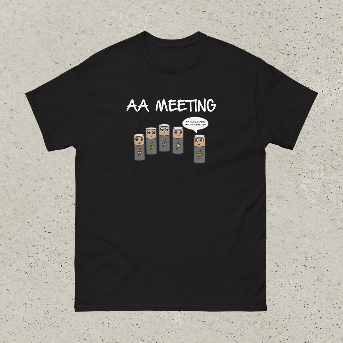 AA Meeting T-Shirt - Black