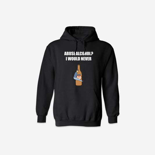 Abuse Alchohol Hoodie - Black