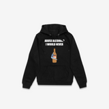 Abuse Alchohol Hoodie - Black