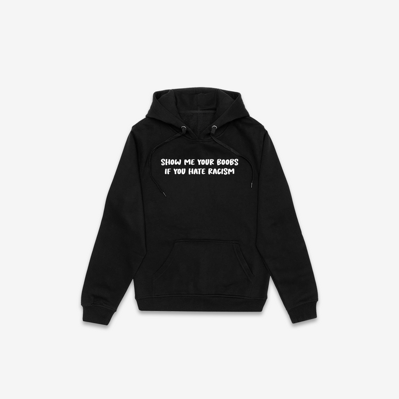 Show Me Your Boobs Hoodie - Black