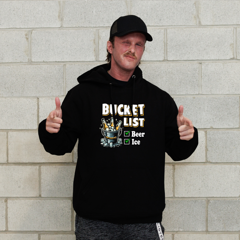 Bucket List Hoodie - Black