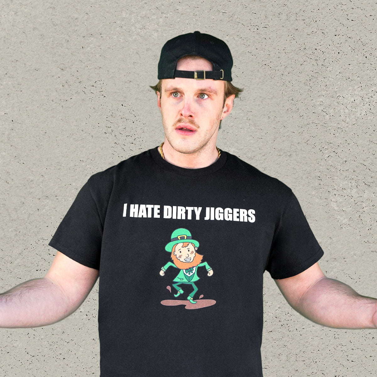 I Hate Dirty Jiggers T-Shirt - Black