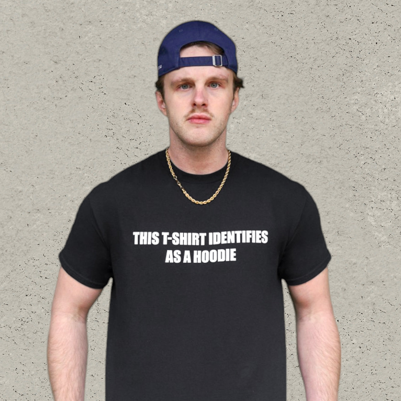 T-Shirt Identifies As a Hoodie T-Shirt - Black