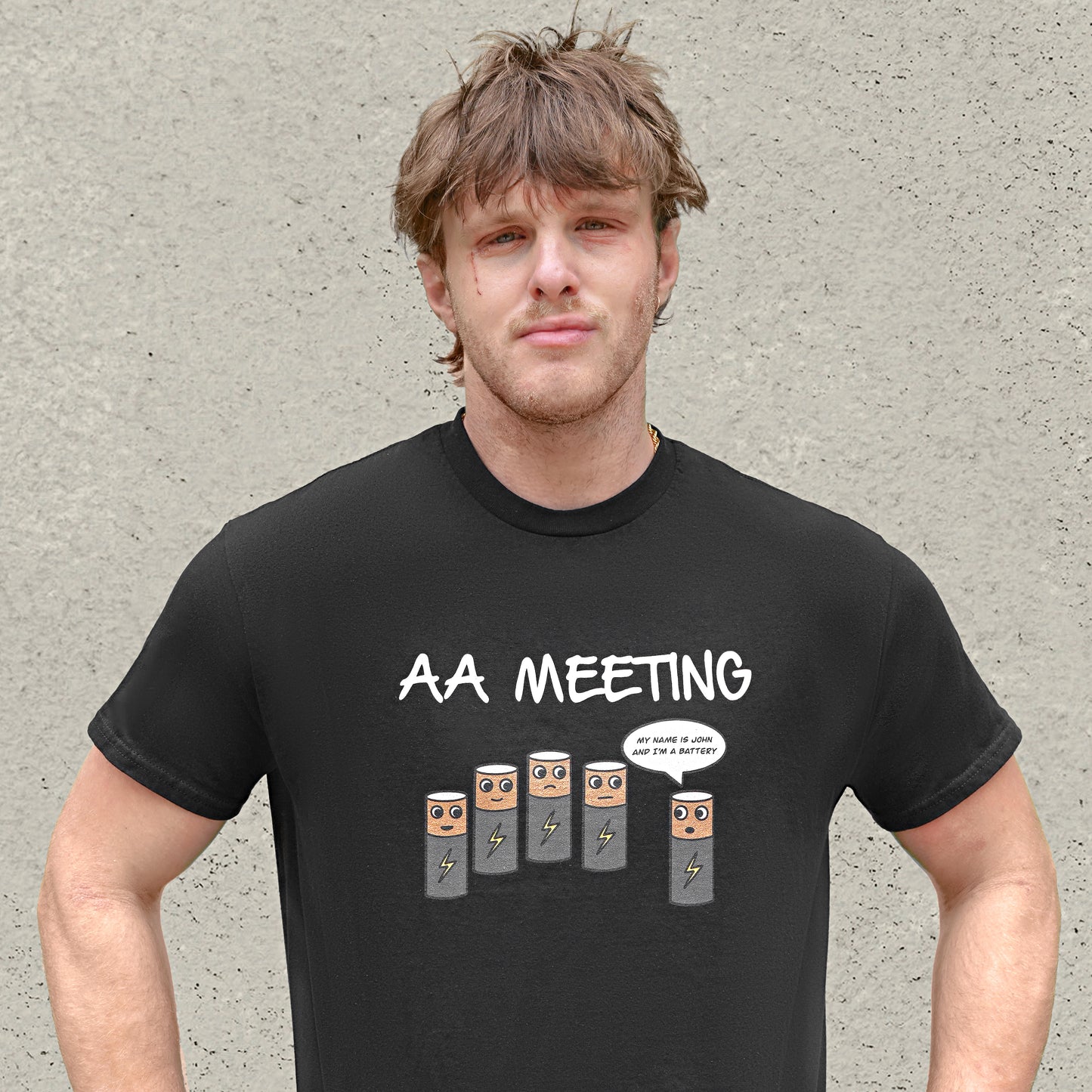 AA Meeting T-Shirt - Black