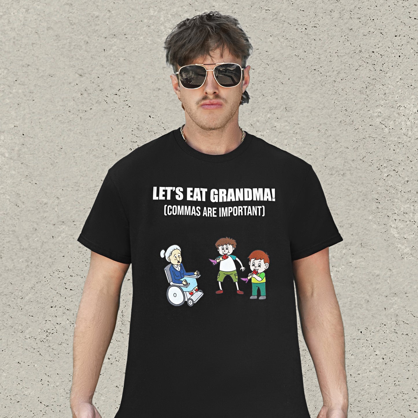 Lets Eat Grandma T-Shirt - Black