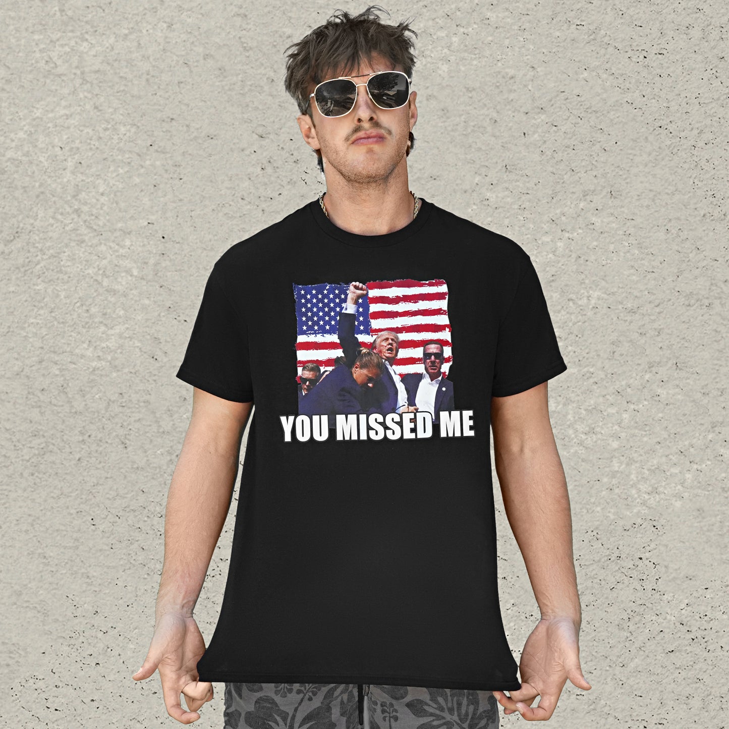 "You Missed Me" Trump T-Shirt - Black