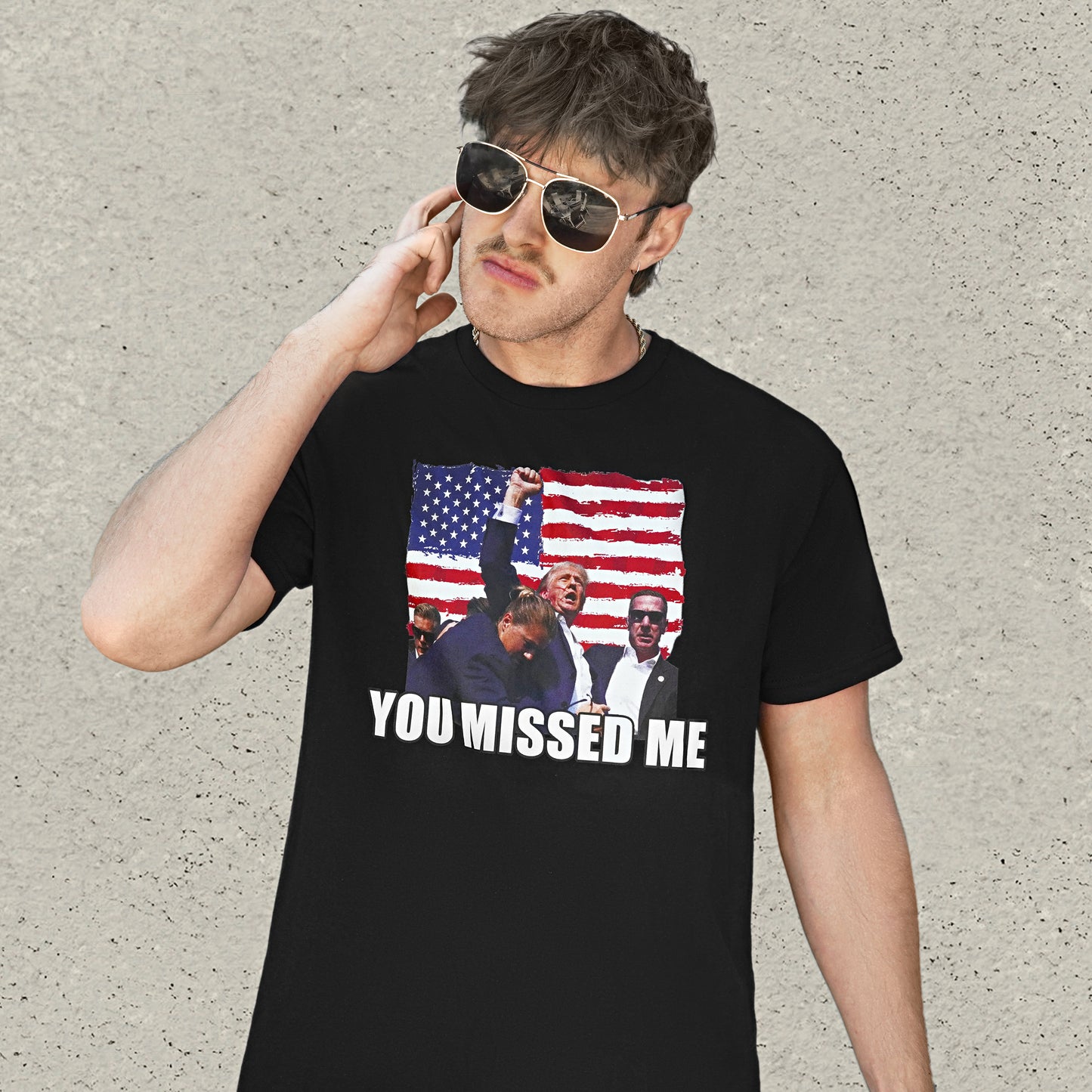 "You Missed Me" Trump T-Shirt - Black