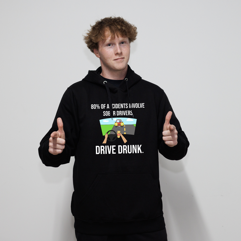 Drive Drunk Hoodie - Black