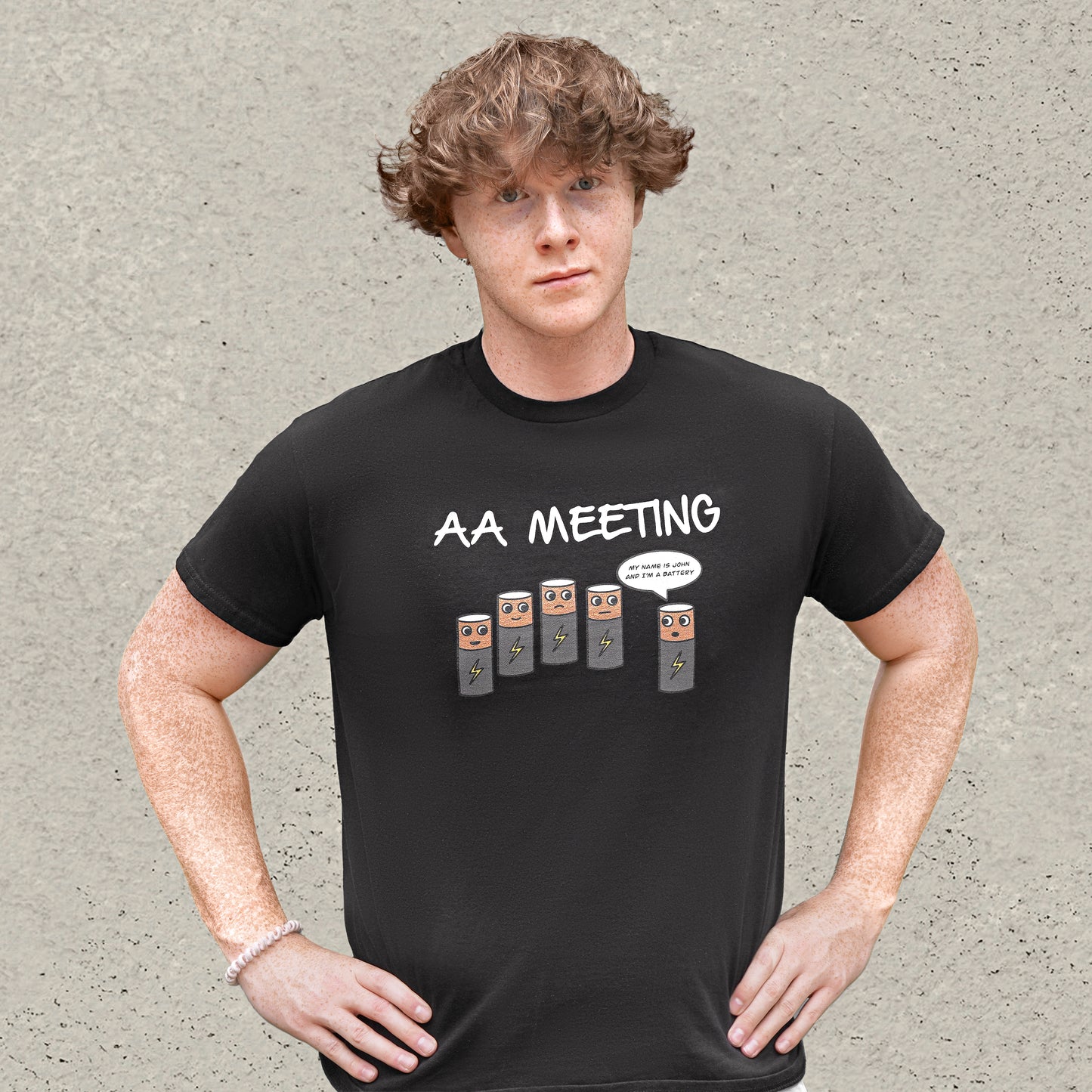 AA Meeting T-Shirt - Black