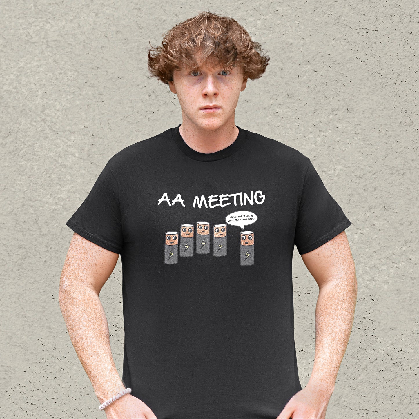 AA Meeting T-Shirt - Black