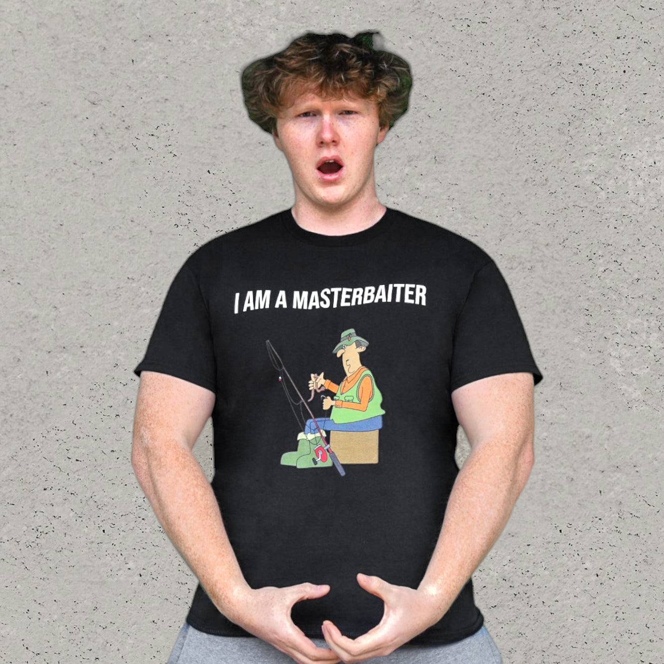 I Am a Masterbaiter T-Shirt - Black