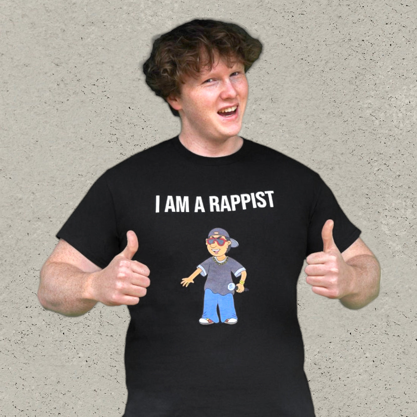 I am a rappist T-Shirt - Black