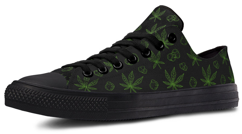 Weed Black - Low Tops