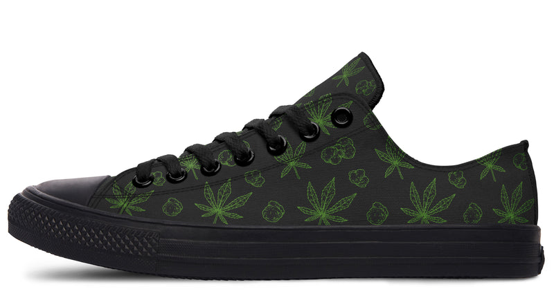 Weed Black - Low Tops