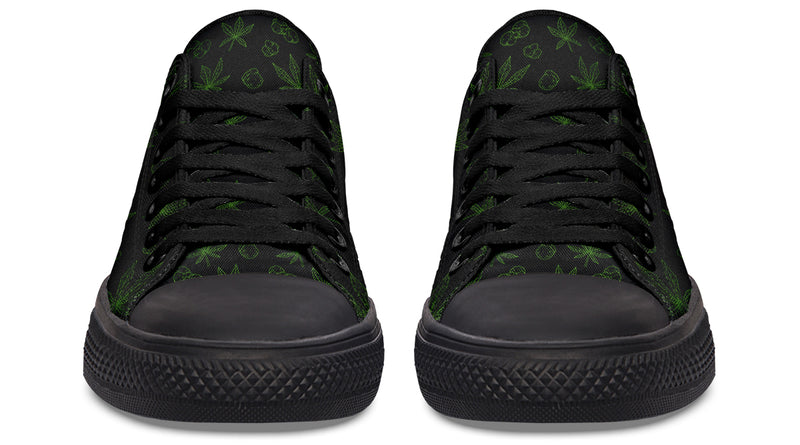 Weed Black - Low Tops