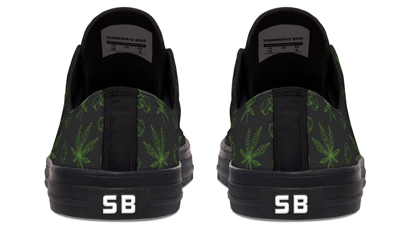 Weed Black - Low Tops