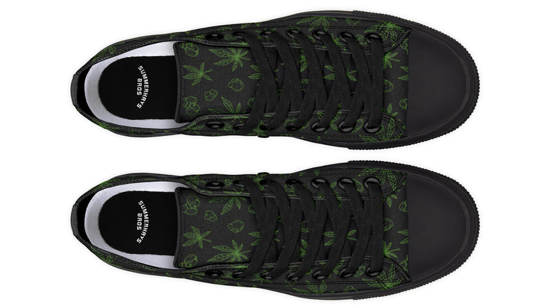 Weed Black - Low Tops