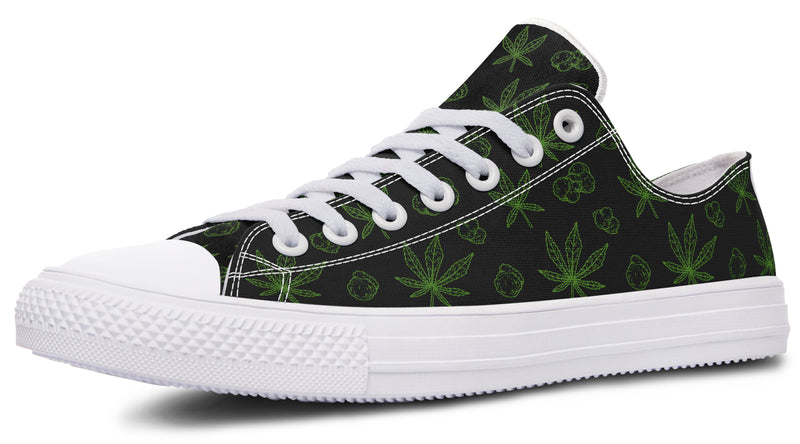 Weed Black - Low Tops