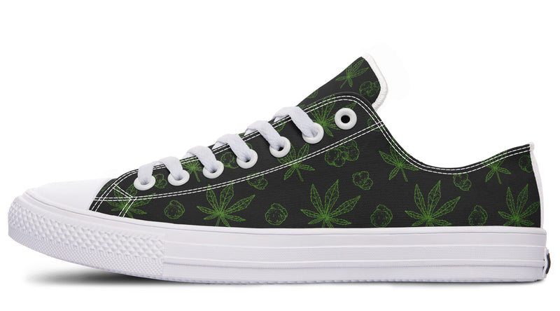 Weed Black - Low Tops