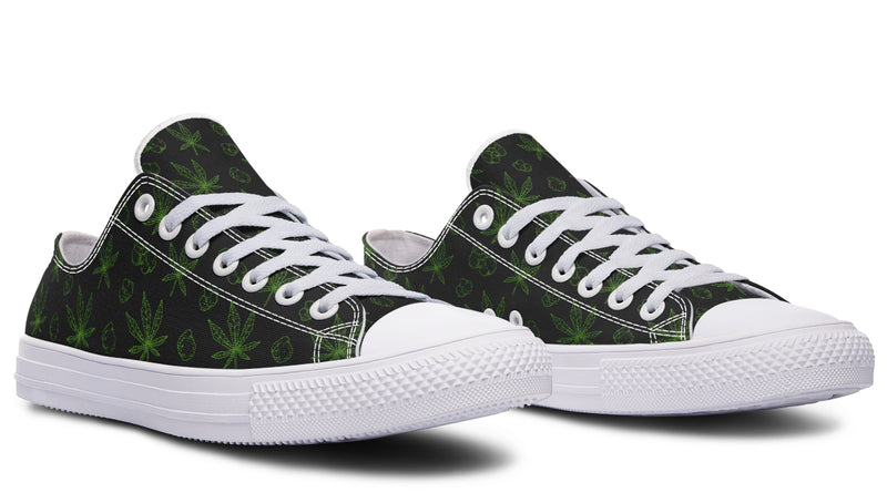 Weed Black - Low Tops