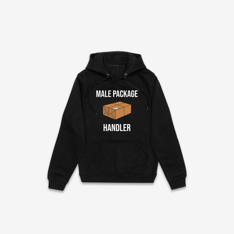 Male Package Handler Hoodie - Black