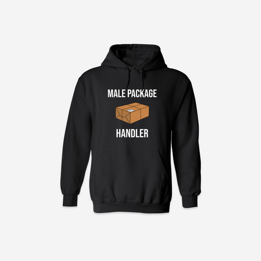 Male Package Handler Hoodie - Black