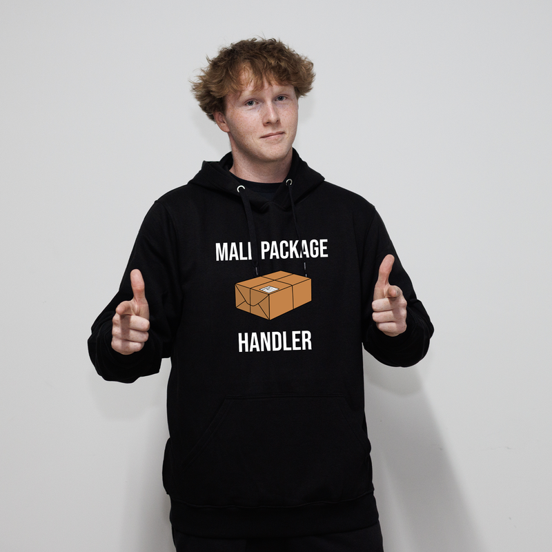 Male Package Handler Hoodie - Black