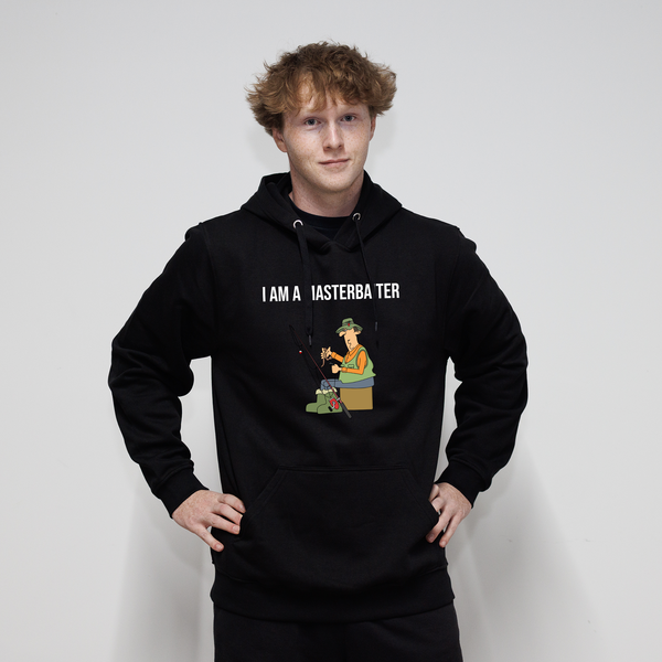 I Am a Masterbaiter Hoodie - Black