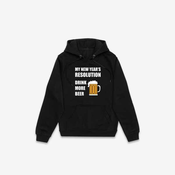 New Year's Resolution Hoodie - Black