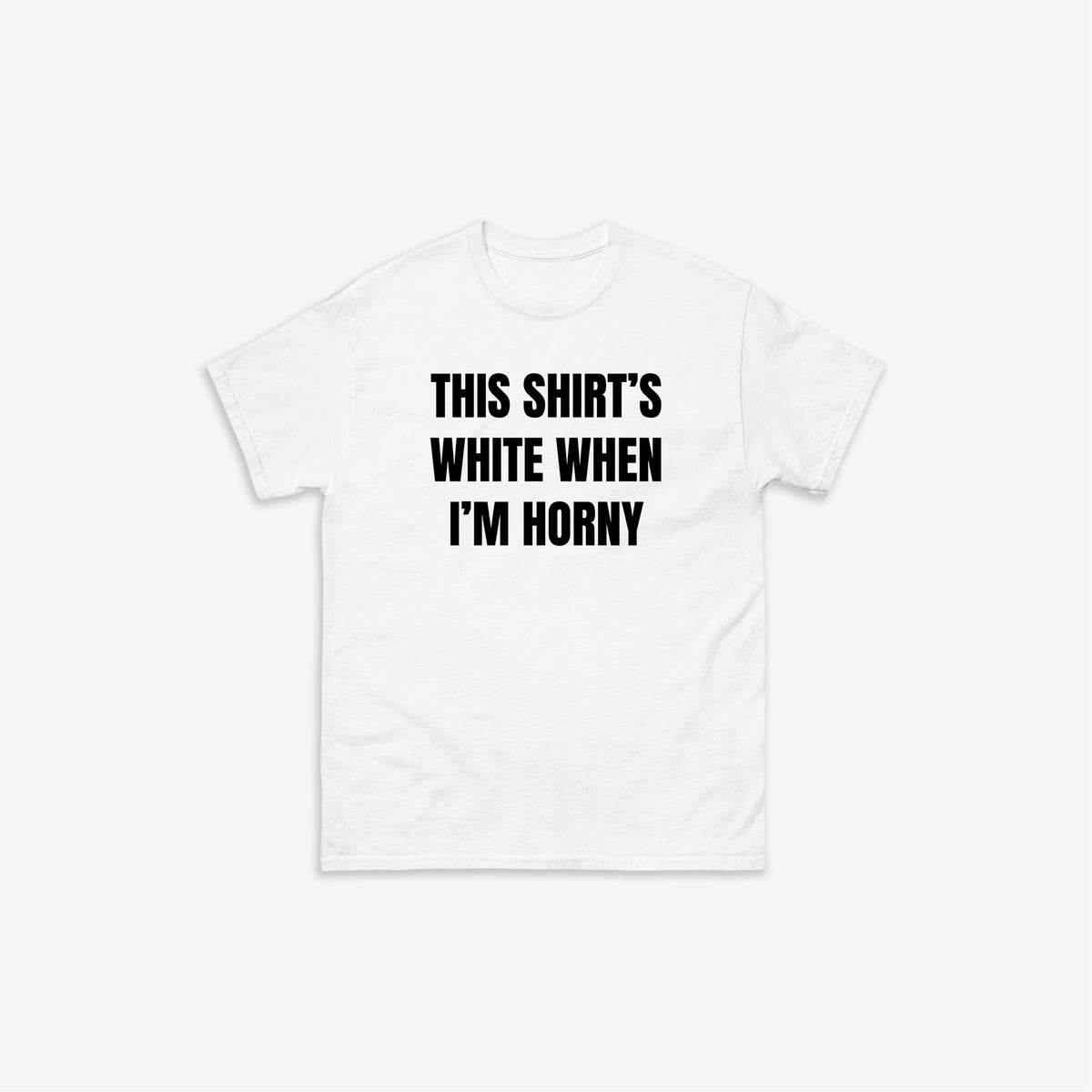 This Shirt's White When I'm Horny T-Shirt