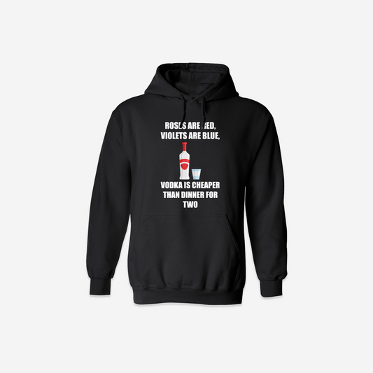 Vodka is Cheaper Hoodie - Black