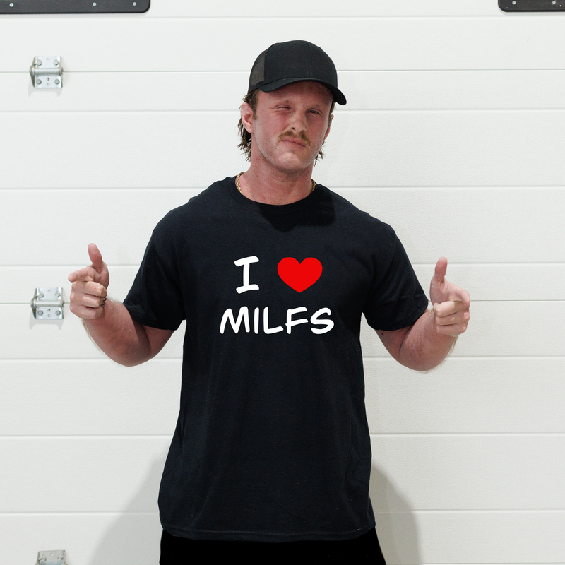 I Love Milfs T-Shirt - Black