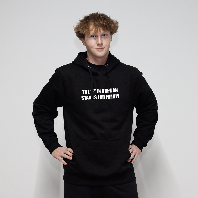 The "F" In Orphan Hoodie - Black